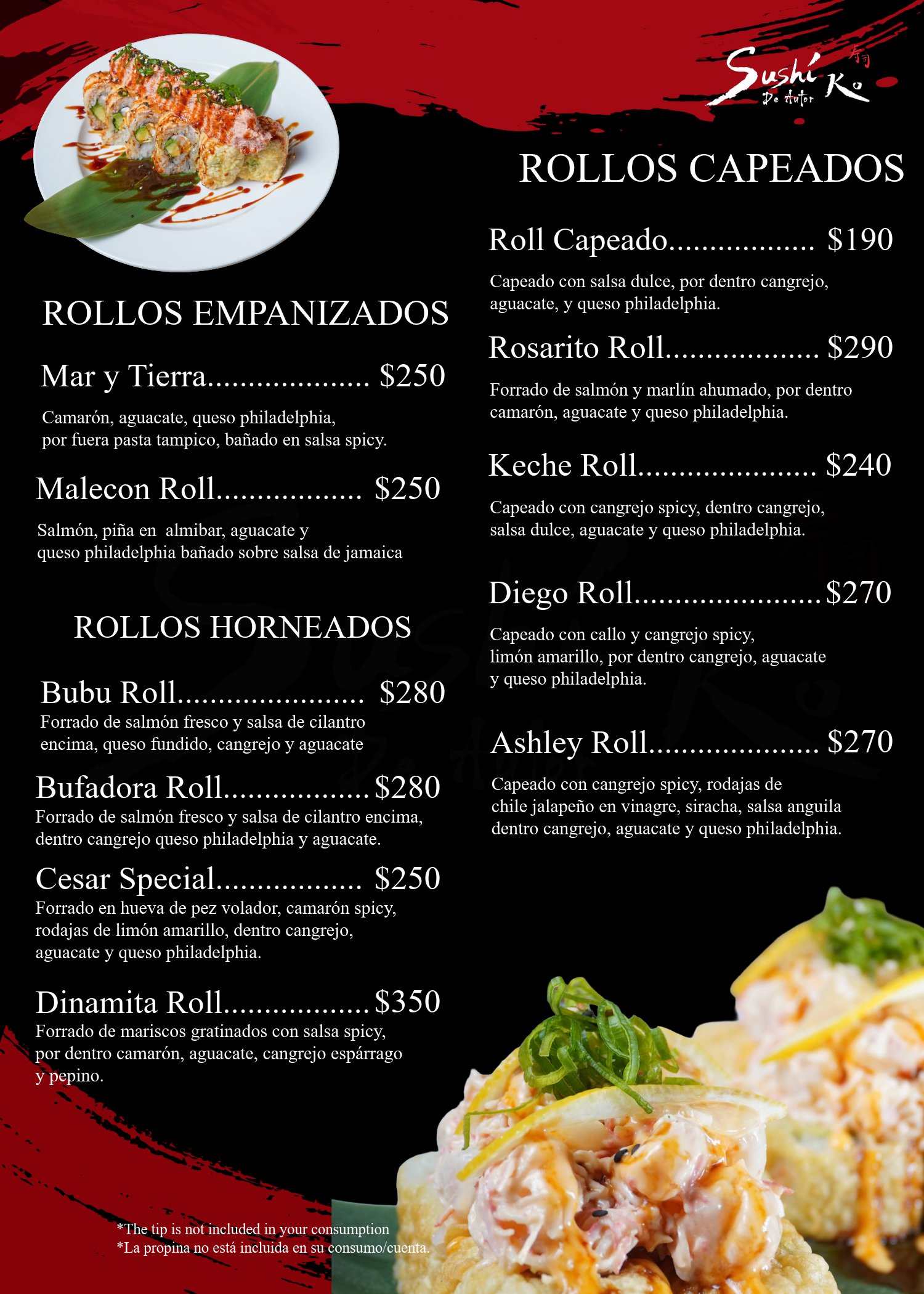 Menú Sushi KO - Meú Sushi KO